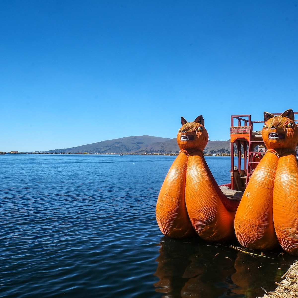 nScenery when walking around Amantaní­ Island on Lake Titicaca on the border between Peru and Bolivia in South America.
