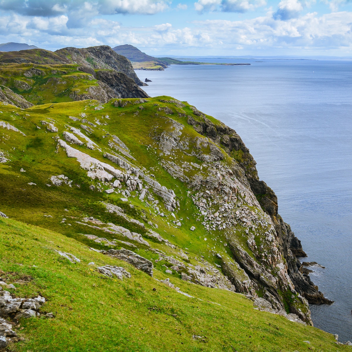 Coastal cliffs near the Slieve League in County Donegal.